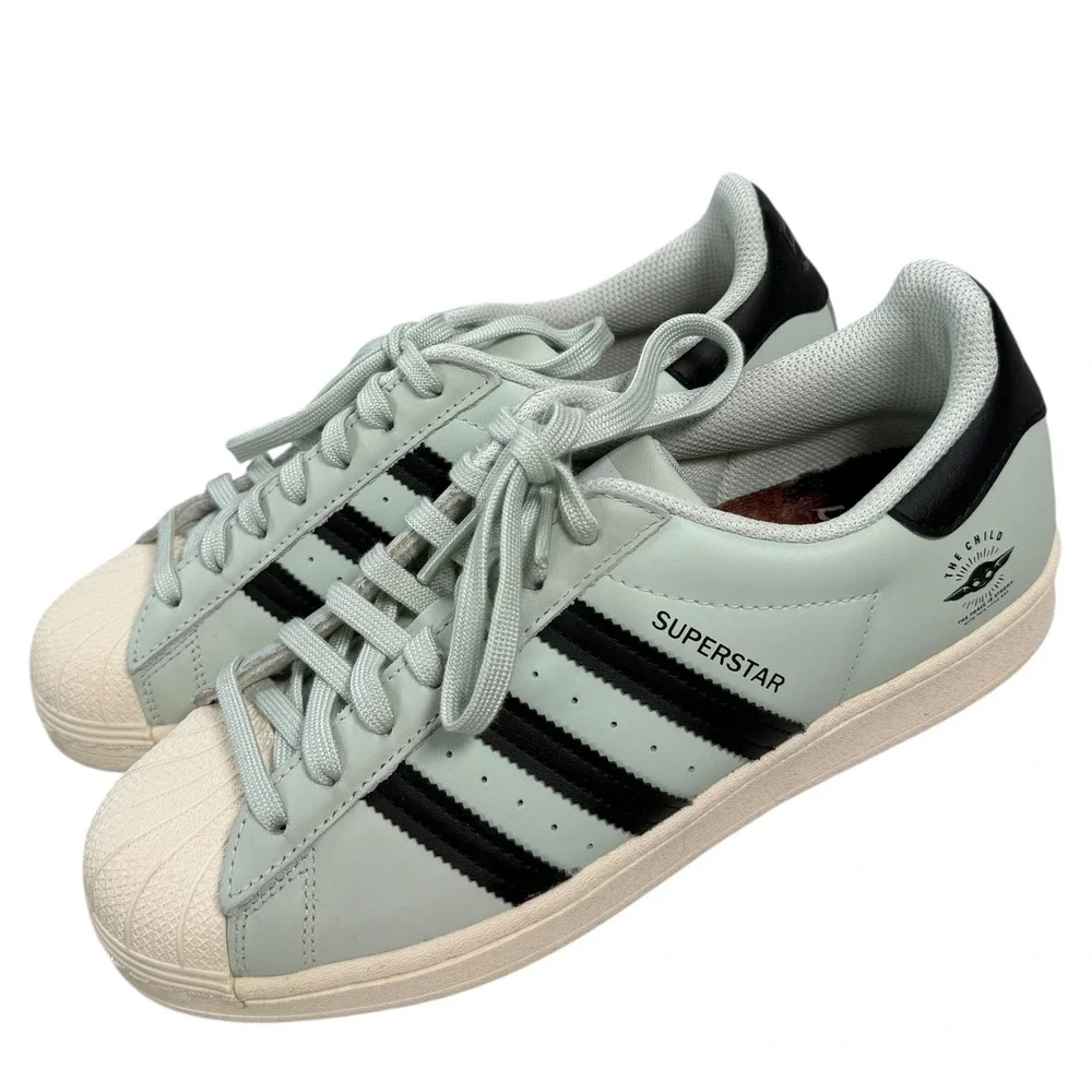 Adidas Superstar Star Wars The Child Grogu Green Mens Size 8 EUR 41.5 Baby Yoda‎